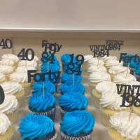 40th Anniversary cupcakes